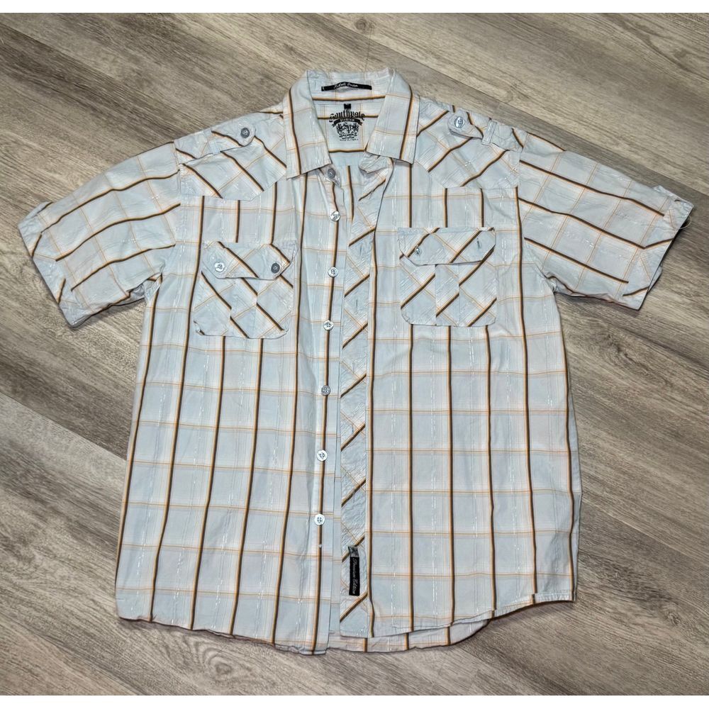 Vintage SouthPole button down shirt premium edition size large‎